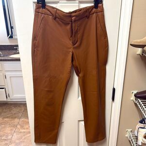 Zara Faux Leather Crop Trouser